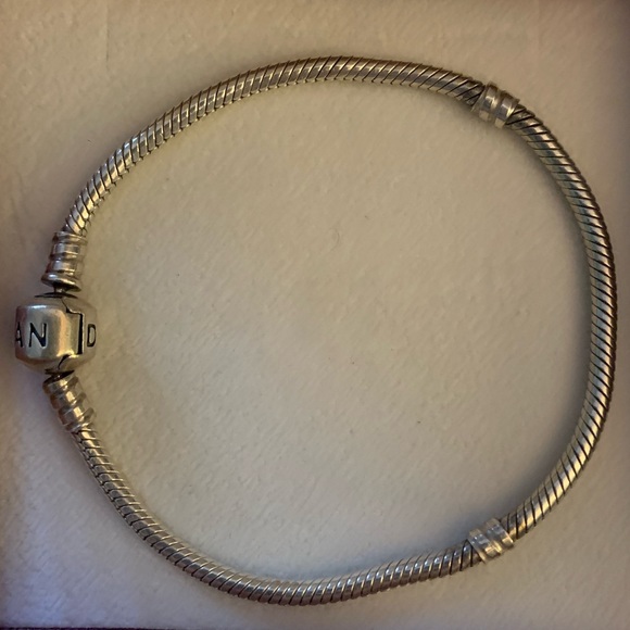 Sterling Silver Pandora Bracelet - Picture 1 of 2